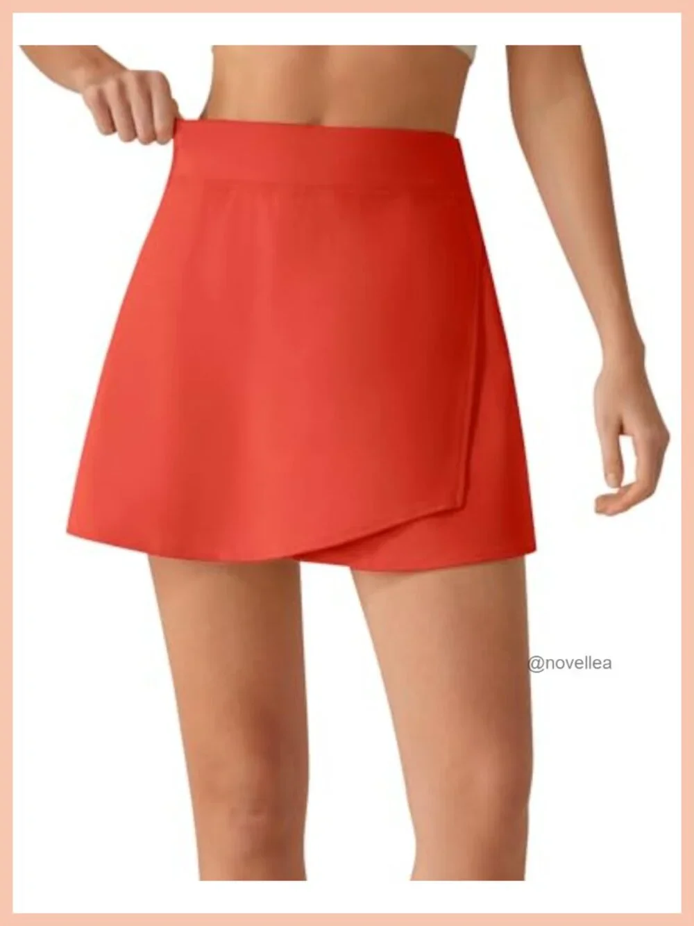 High Stretch Tennis Skort for Women – A-Line Golf Skirt with Built-in Shorts &